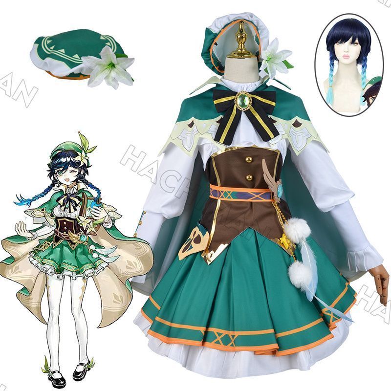 原神 げんしん ウェンティコスプレ衣装 大人用ウィッグ付き 制服 cosplay コスチューム 仮装 変装 コスチューム コスプレ服 仮装 演出服 コス アニメグッズ ハロウイン