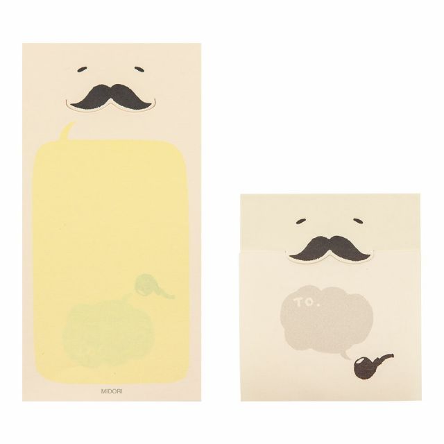 まとめ ミドリ ふせん ひみつふせん ひげ柄 11766 ×20セット