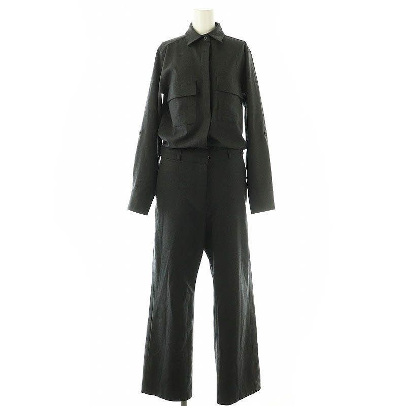 グッドグリーフ GOOD GRIEF アパルトモン取扱 23AW WOOL-BLEND JUMP SUIT ジャンプスーツ オールインワン S ダークグレー /MI ■OS