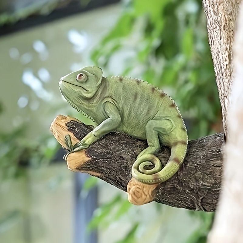 インテリア 彫刻 カメレオン 置物 アイアンアートスタイル 庭 リビング