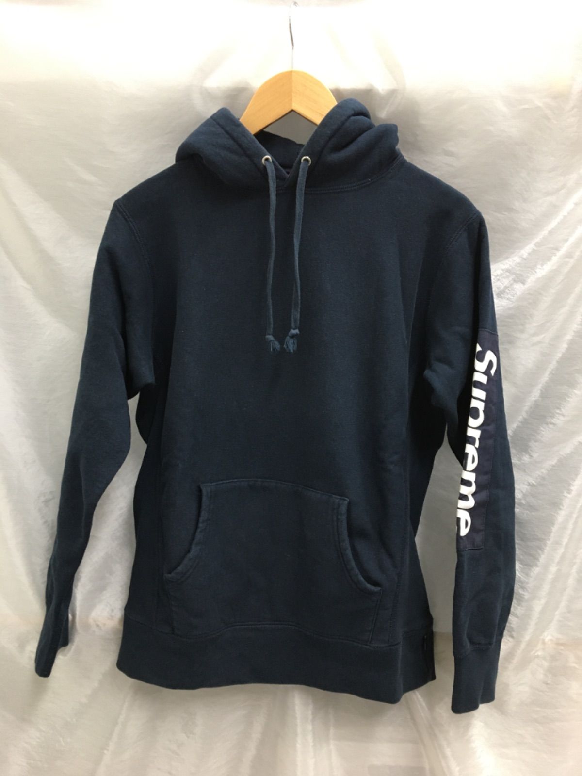 Supreme Sleeve Patch Hooded ジャスティンビーバー着用 ボックスロゴ 