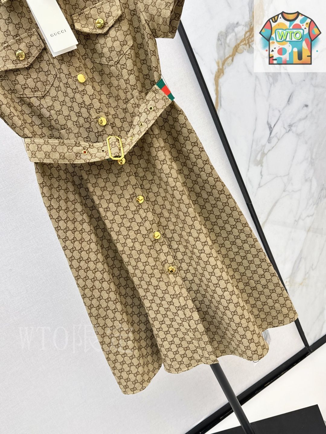 GUCCI GGジャガード　ワンピース Gucci GGジャカード ドレス | ニュートラル | FARFETCH JP