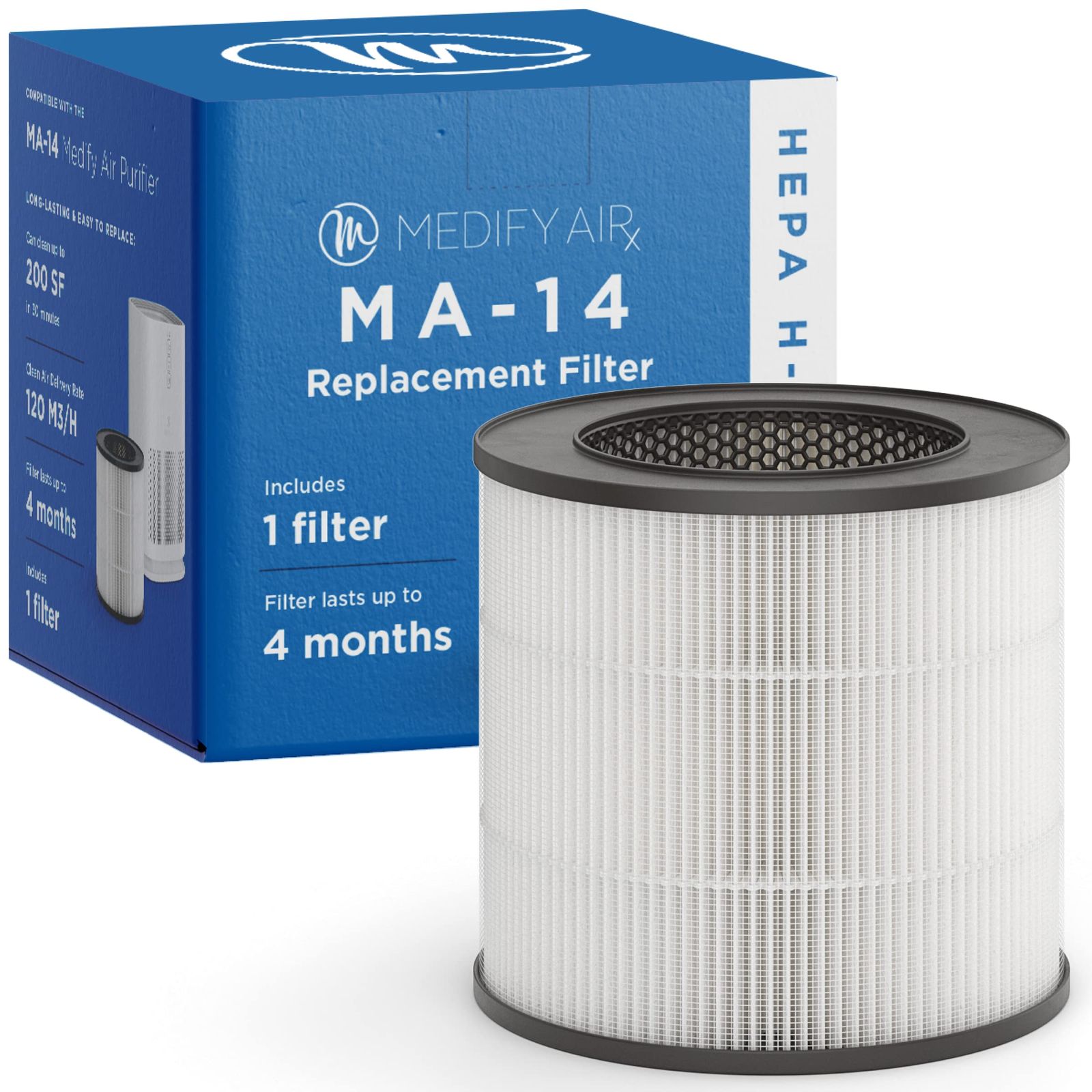 Medify Air MA-14 Medical Grade True HEPA H13 Genuine Replacement Filter MA-14R
