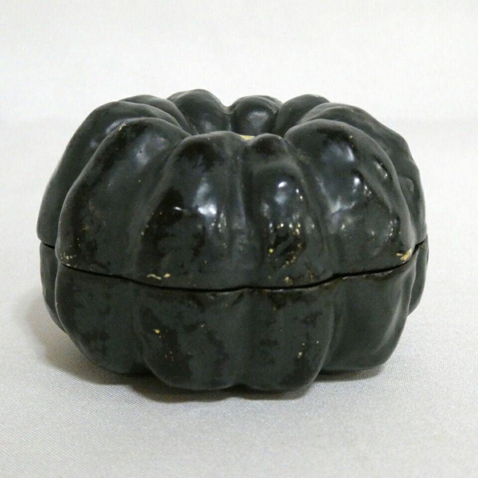 十月の特売品 平安 北村葵春作 乾漆 南瓜香合 茶道具