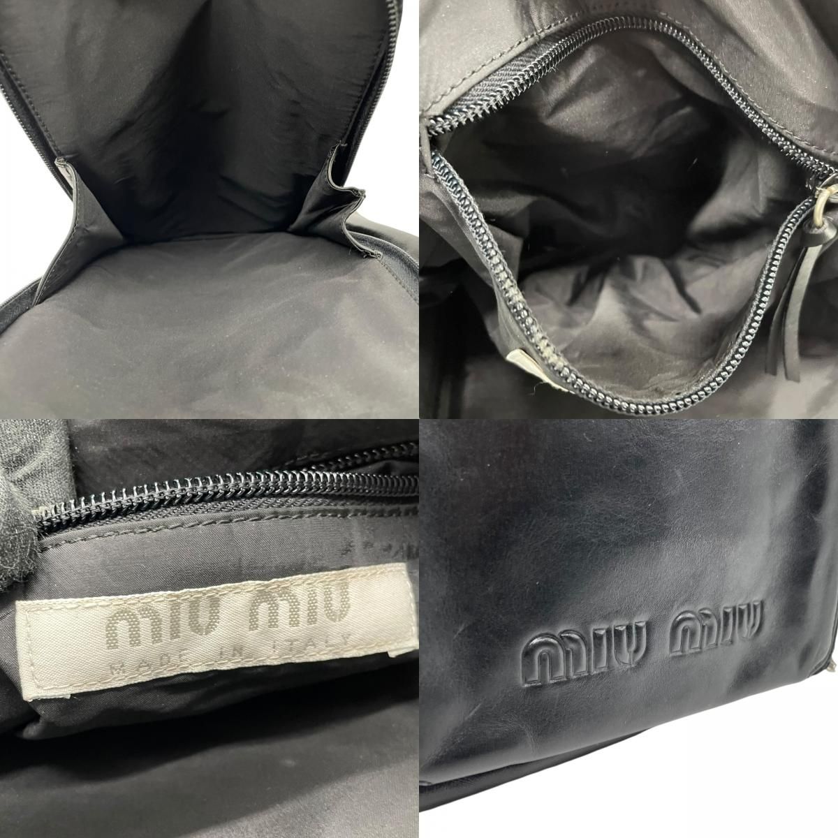 美品】miu miu ミュウミュウ ユニセックス ボディバッグ ショルダー 