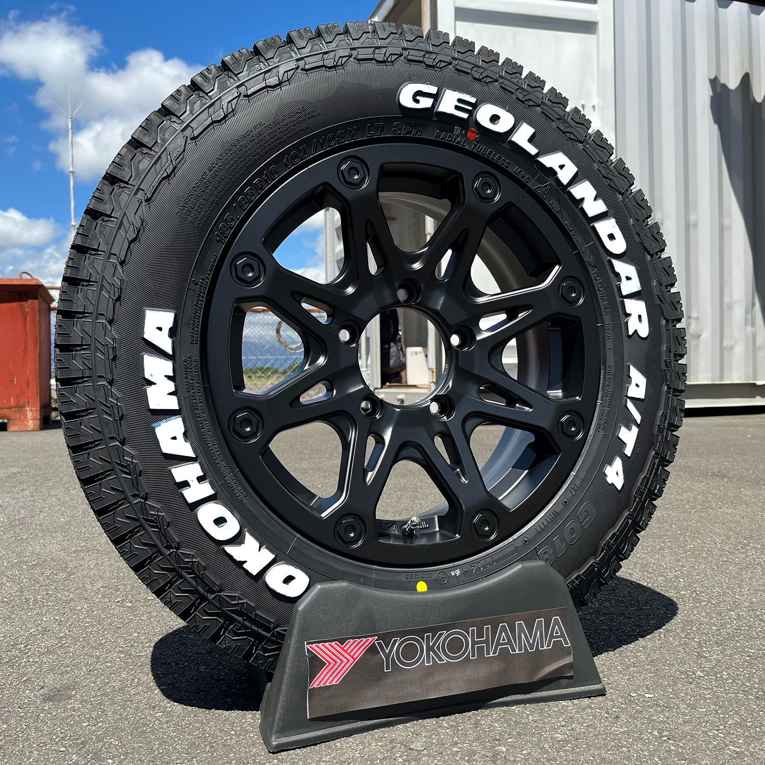 ジムニー　アルミホイール　＆　185/85R16　GEOLANDER M/T +　4本セット GEOLANDAR 【新品】ジムニー 夏タイヤ ホイール4本セット 185/85R16