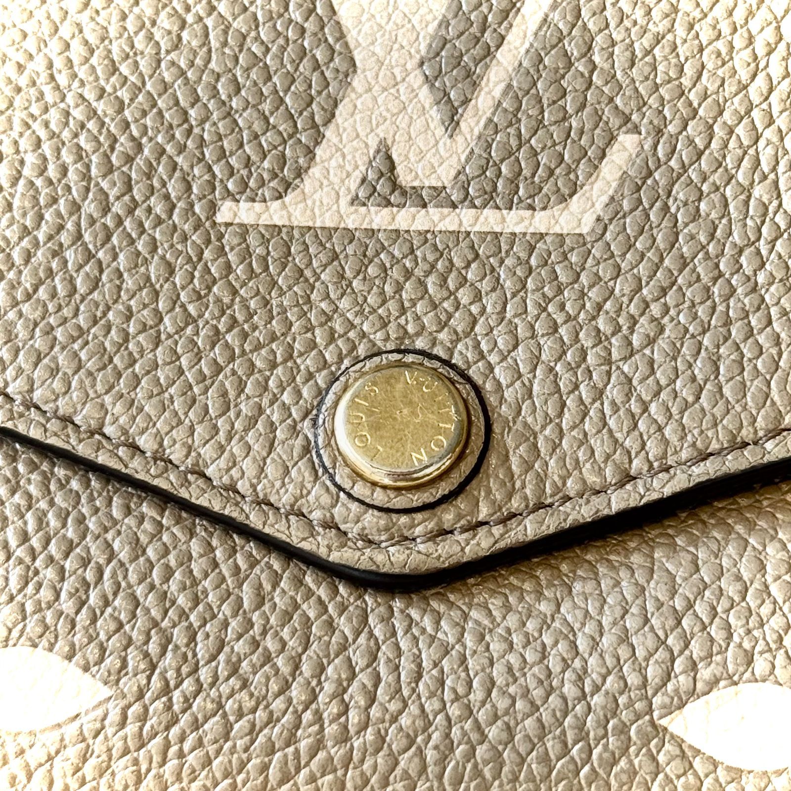 訳あり】LOUIS VUITTON ルイヴィトン M81049 フラップ 長財布 