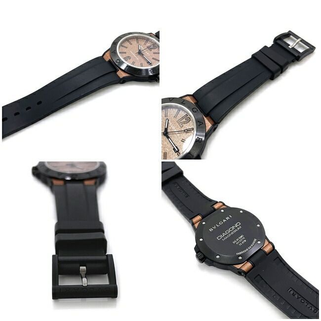 ブルガリ 腕時計 ブラック ブラウン DG41 SMC OH済み - メルカリ