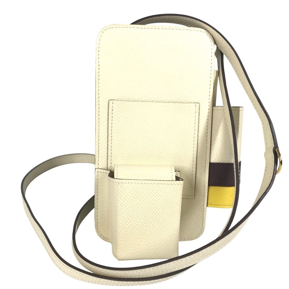 HERMES エルメス スマートフォンケース WAY ウェイ エプソン ホワイト系