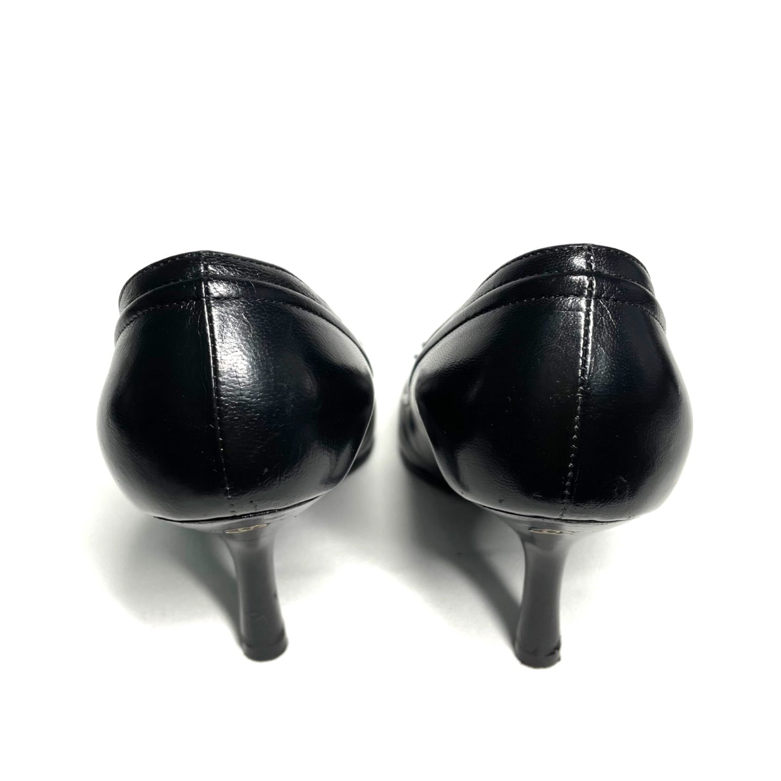 CHANEL シャネル ココマーク パンプス ヒール ブラック 表記サイズ 35