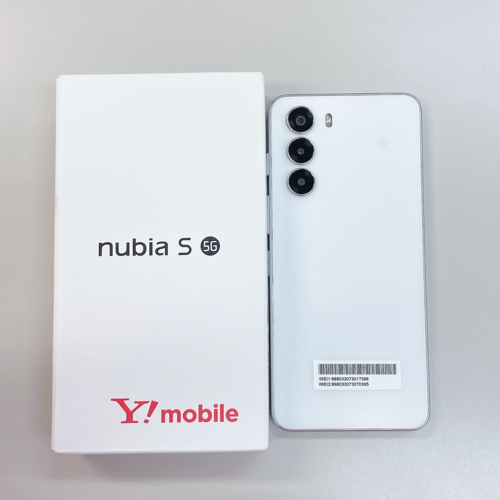 【新品・未使用】nubia s 5G 本体　ホワイト Amazon | SIMフリー nubia S 5G A403ZT ワイモバイル版
