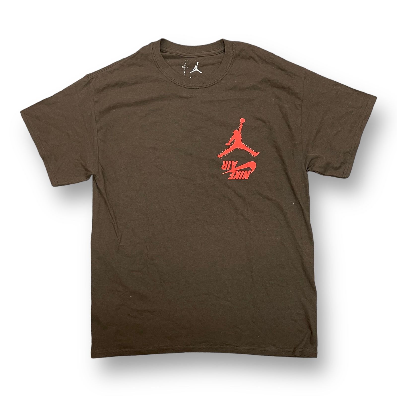 NIKE TRAVIS SCOTT Cactus Jack Jordan Highest Tee ナイキ トラヴィススコット カクタスジャック  ジョーダン コラボ プリント クルーネック Tシャツ L 53617A - メルカリ