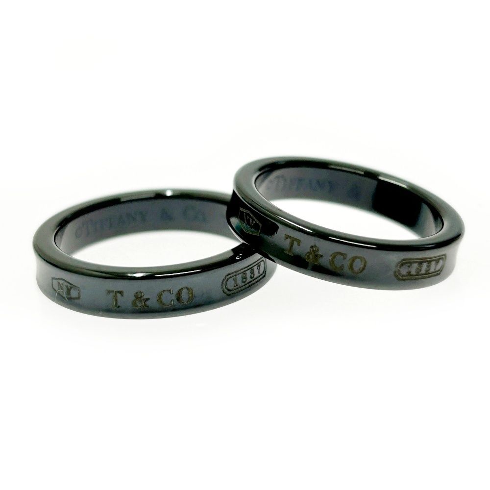 中古】【箱付き】 TIFFANY&Co. ティファニー チタン 1837 ナロー
