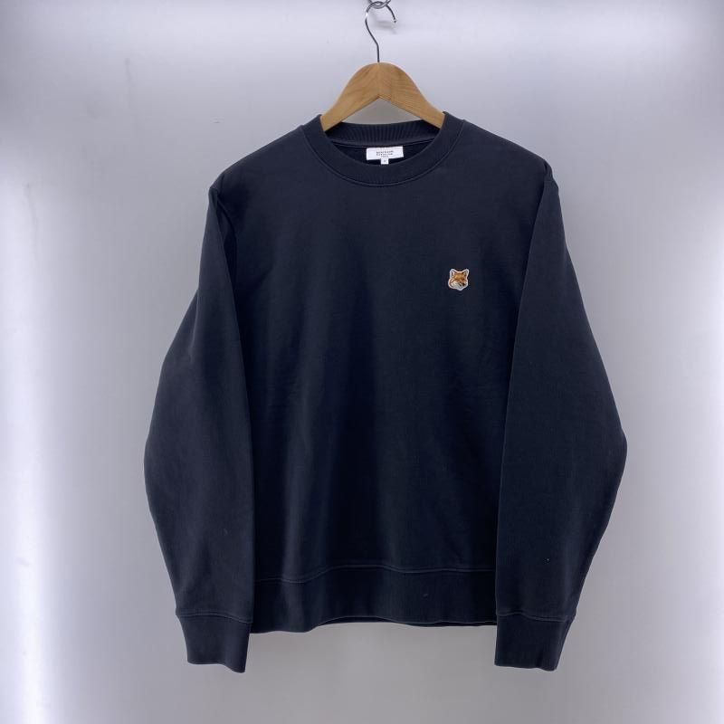 Maison Kitsune フォックスヘッド スウェット ブラック M メゾンキツネ 