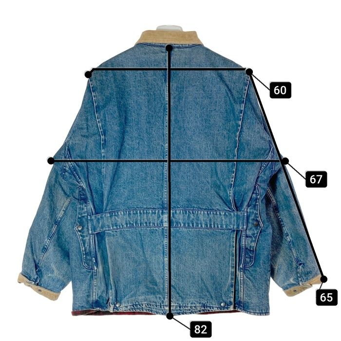 ラルフローレン　デニムカバーオール　ハンティングジャケット ☆POLO RALPH LAUREN ポロ ラルフローレン 90s デニムハンティング