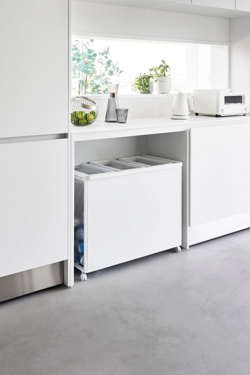 新品 送料無料 分別ゴミ箱 山崎実業 tower オファー タワー 目隠し分別