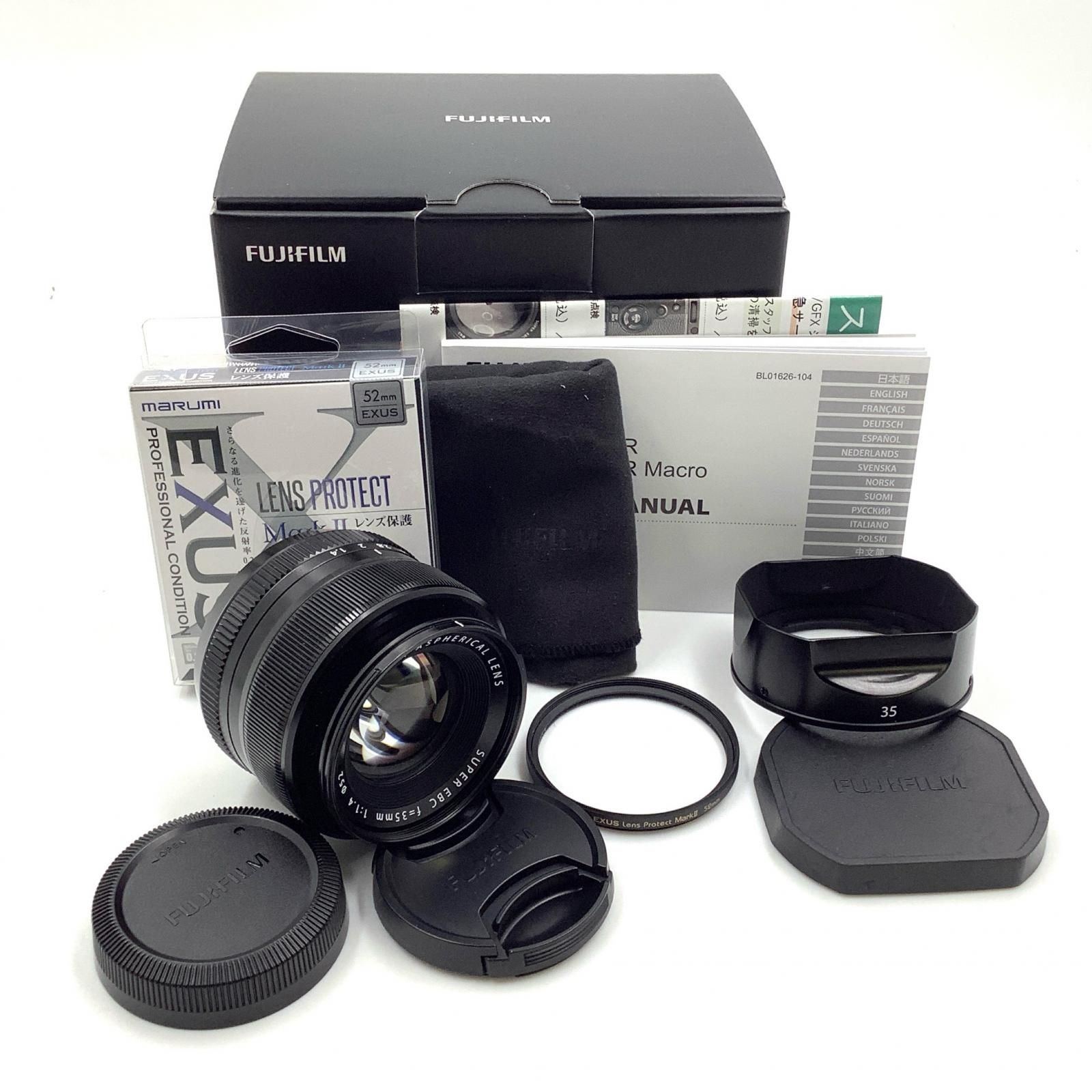 【全額返金保証】【最速発送】FUJIFILM フジノンレンズ XF35mmF1.4 R 美品 動作確認済