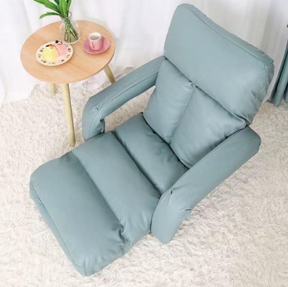 PUレザー回転式座椅子肘掛けハイバック座いす1人掛けソファーコーヒー 