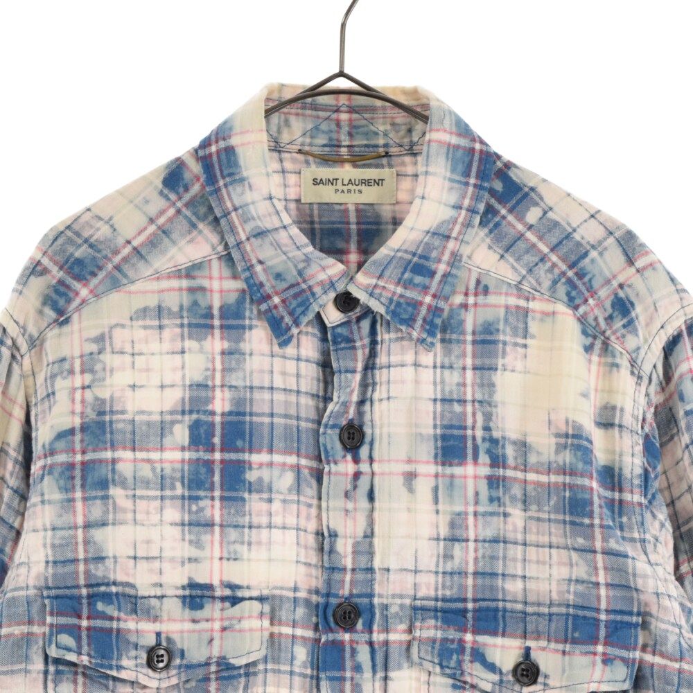 SAINT LAURENT PARIS (サンローランパリ) 16SS Gradient Plaid Shirt