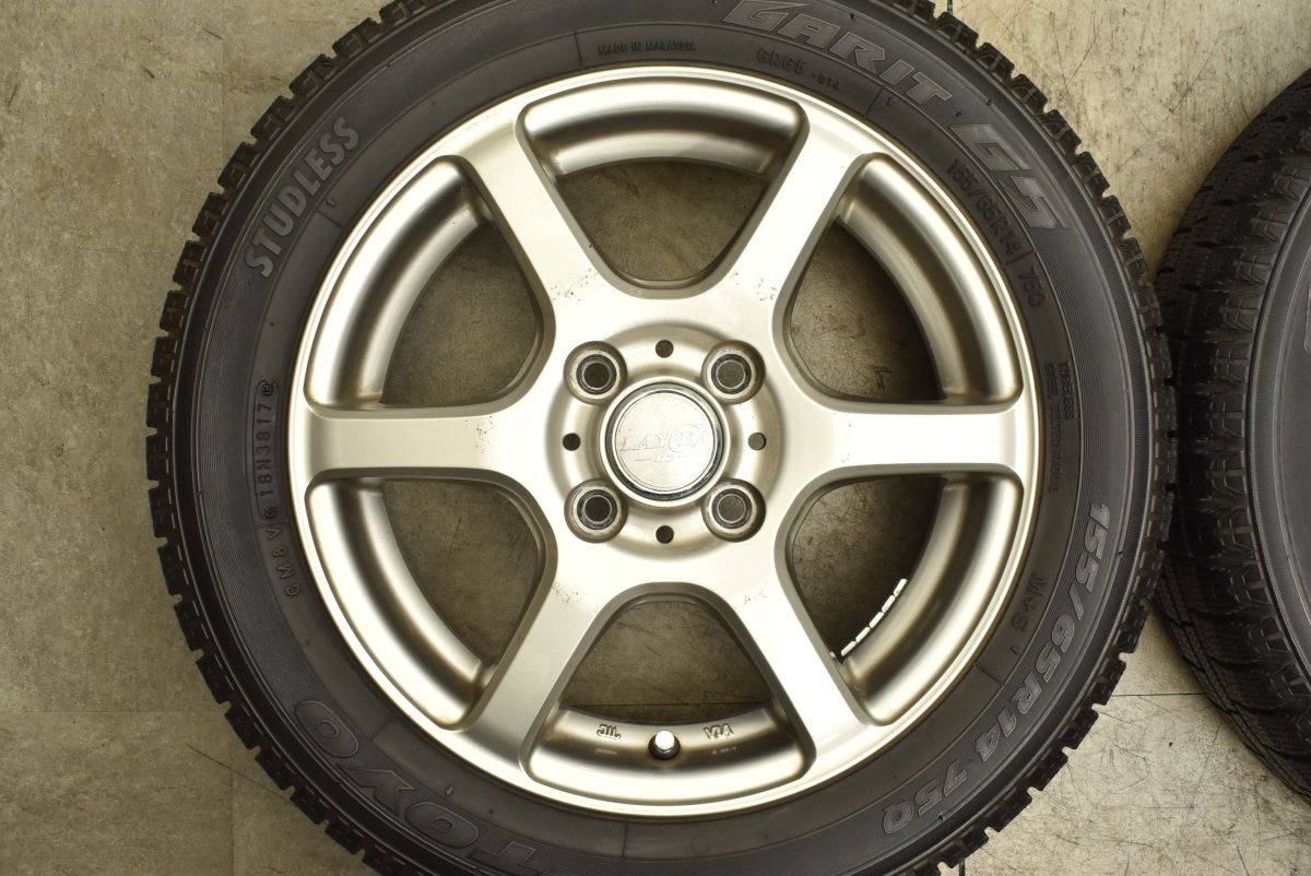 軽自動車サイズ】レイシア 14in 4.5J +45 PCD100 トーヨー