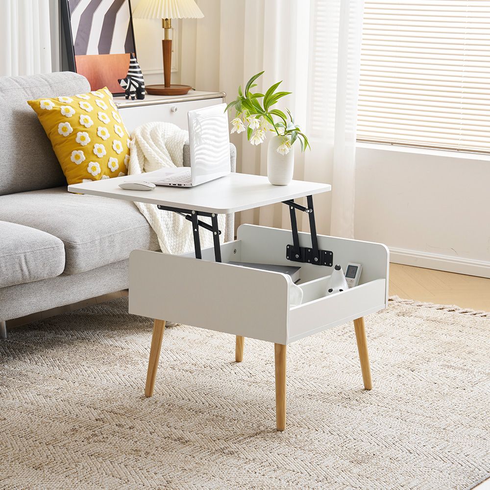 新作登場】センターテーブル 昇降テーブル 収納付き 幅60CM【ナチュラル】