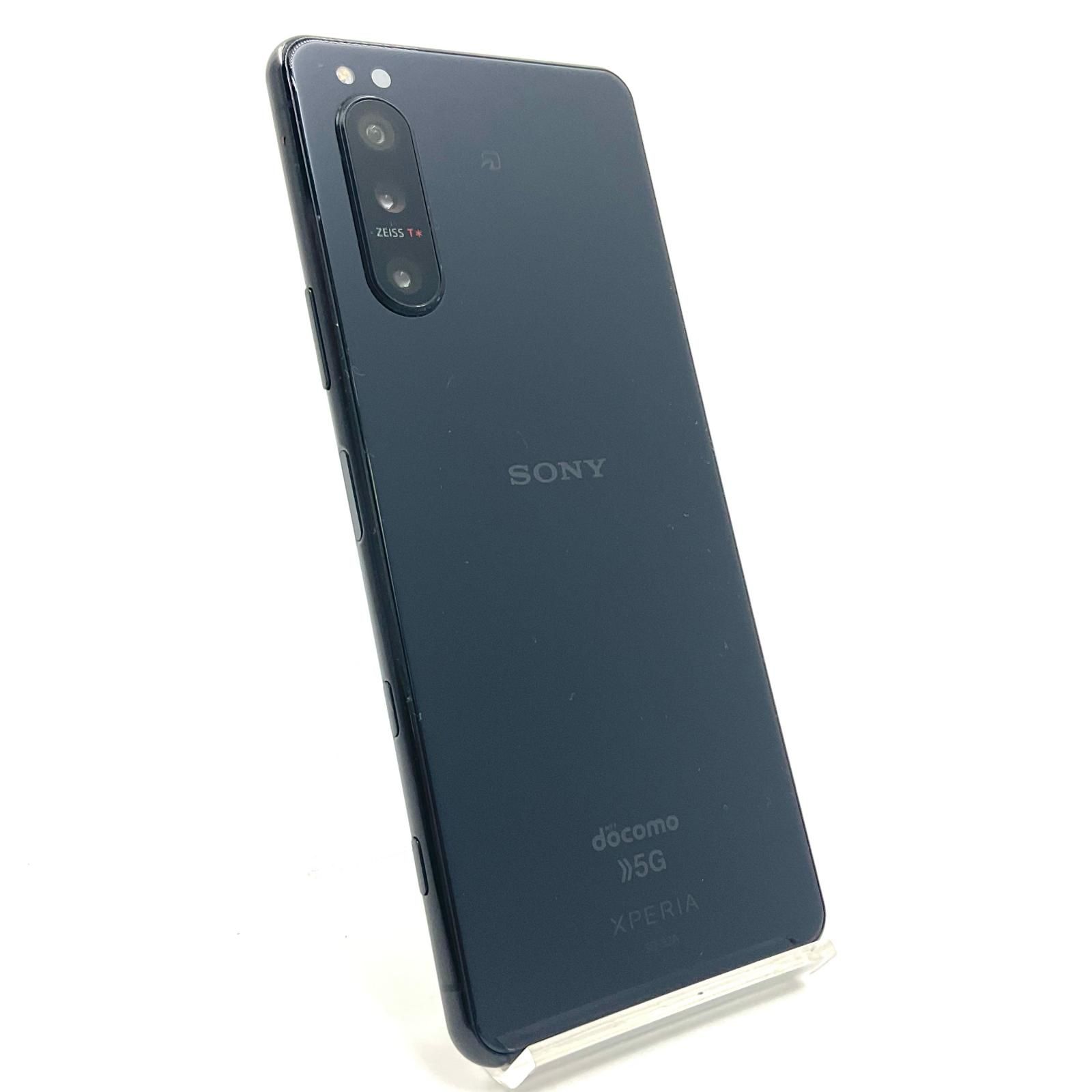 【全額返金保証】【最速発送】Sony Xperia 5 II  128GB ブラック docomo SO-52A 白ロム 動作確認済
