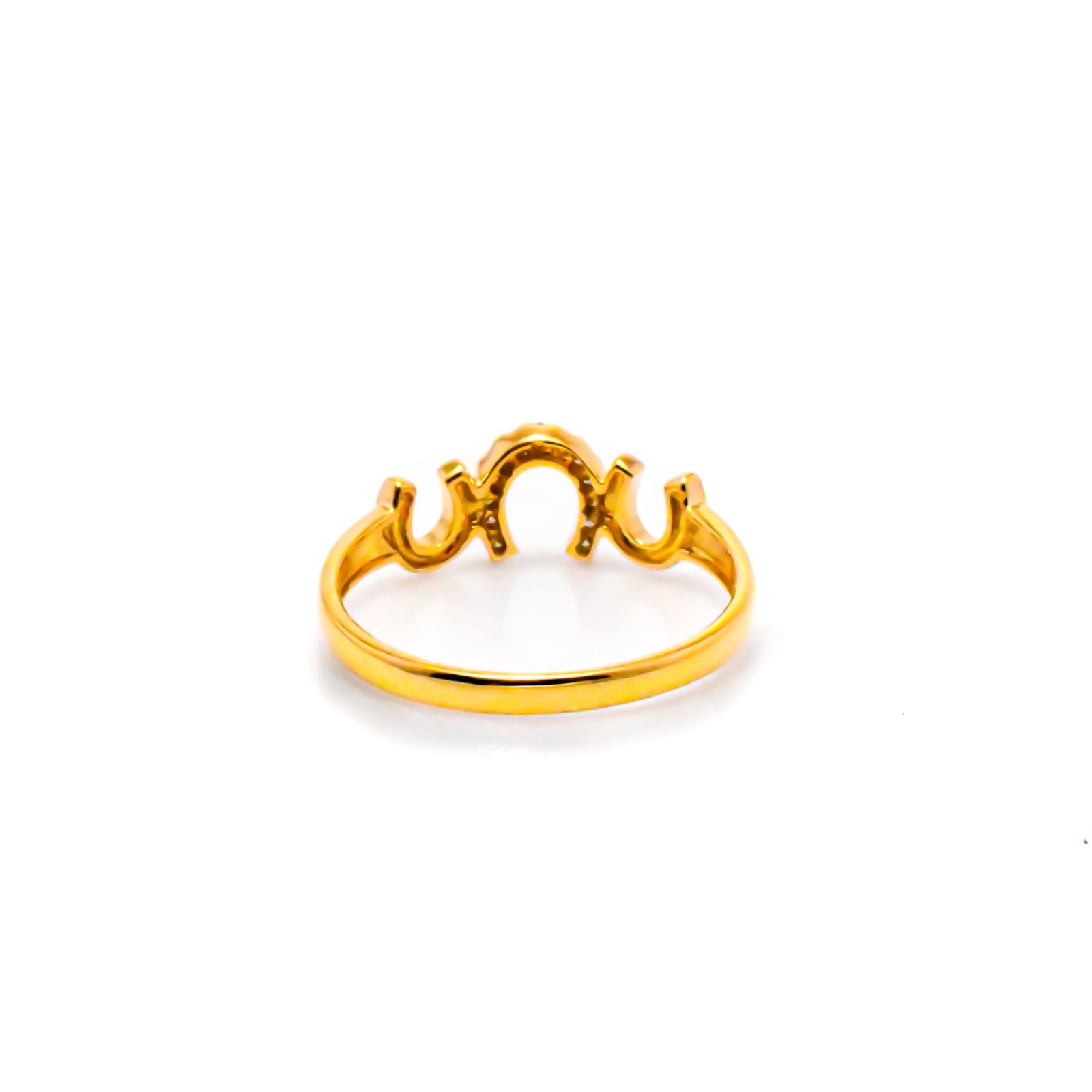 大特価》K18 馬蹄リング ダイヤモンド0.06ct 【公式通販】