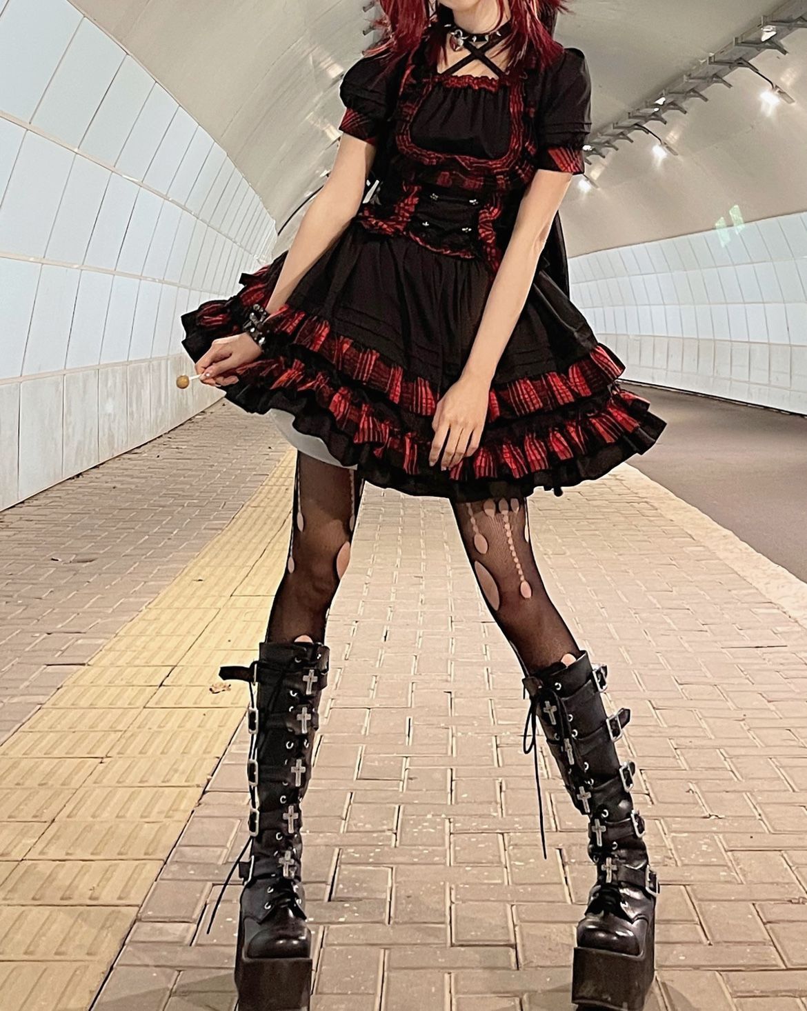黒 メイド風