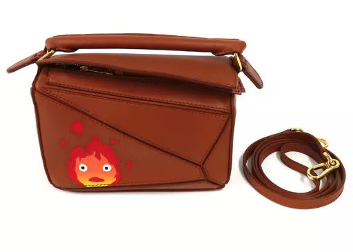 バッグ カルシファー ブラウン パズルバッグ ミニ ロエベ×ハウルの動く城
