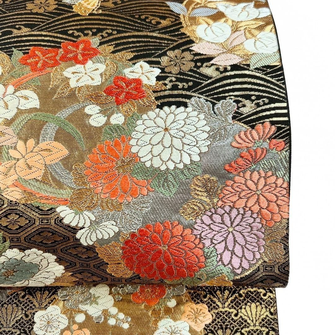 振袖刺繍花模様菊菱桜梅藤の花松着物075w d