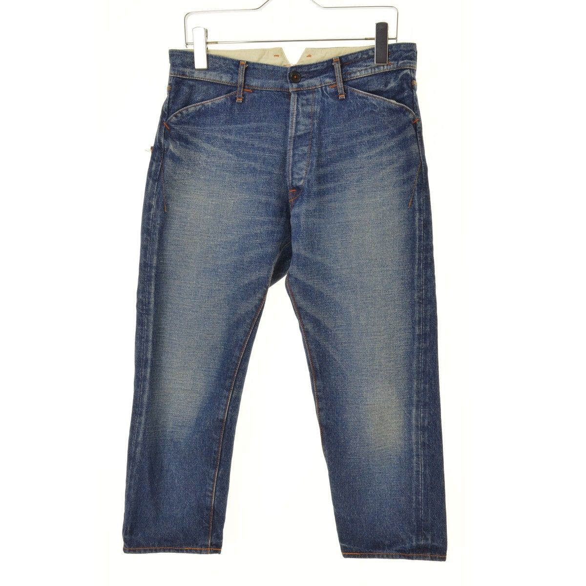 【KATO】KP211131 USED加工デニムクロップドパンツ