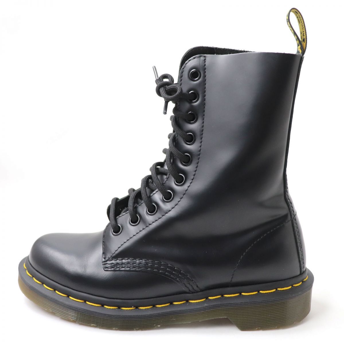 美品☆Dr.Martens ドクターマーチン 10092 イエローステッチ レザー 10 ...