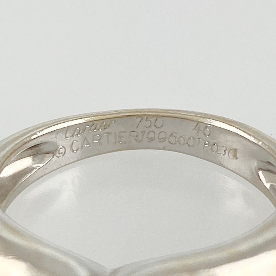 カルティエ　シェリーリング Cartier - カルティエ シェリーダイヤモンドリングK18YG/D0.30ct