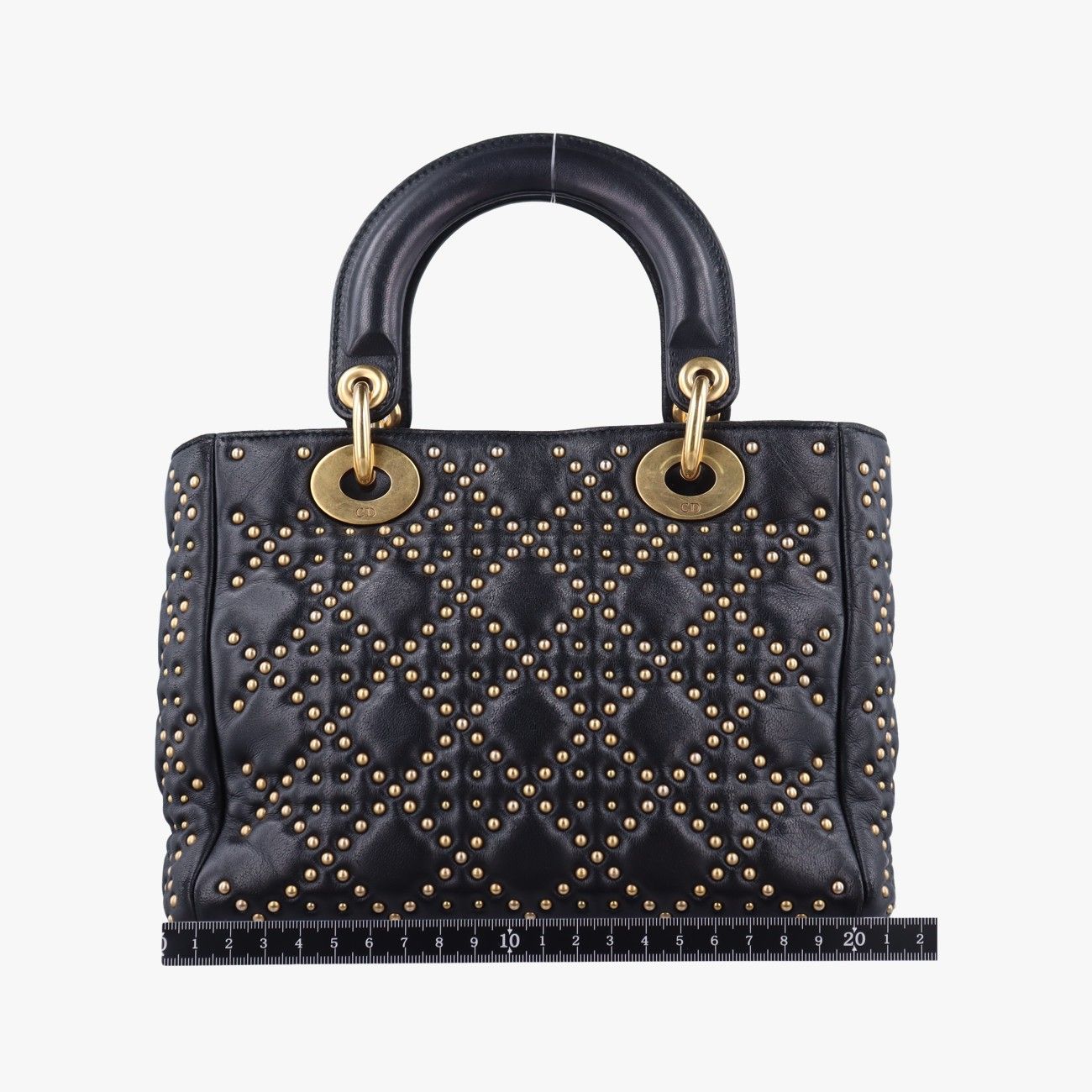 クリスチャンディオールChristian Diorレディディオール ブラック ラムスキン 28-MA-0117