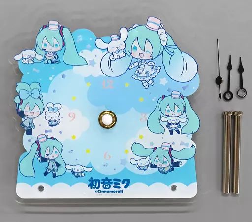 中古】置き時計・掛け時計 初音ミク＆シナモロール(B/ミニキャラ