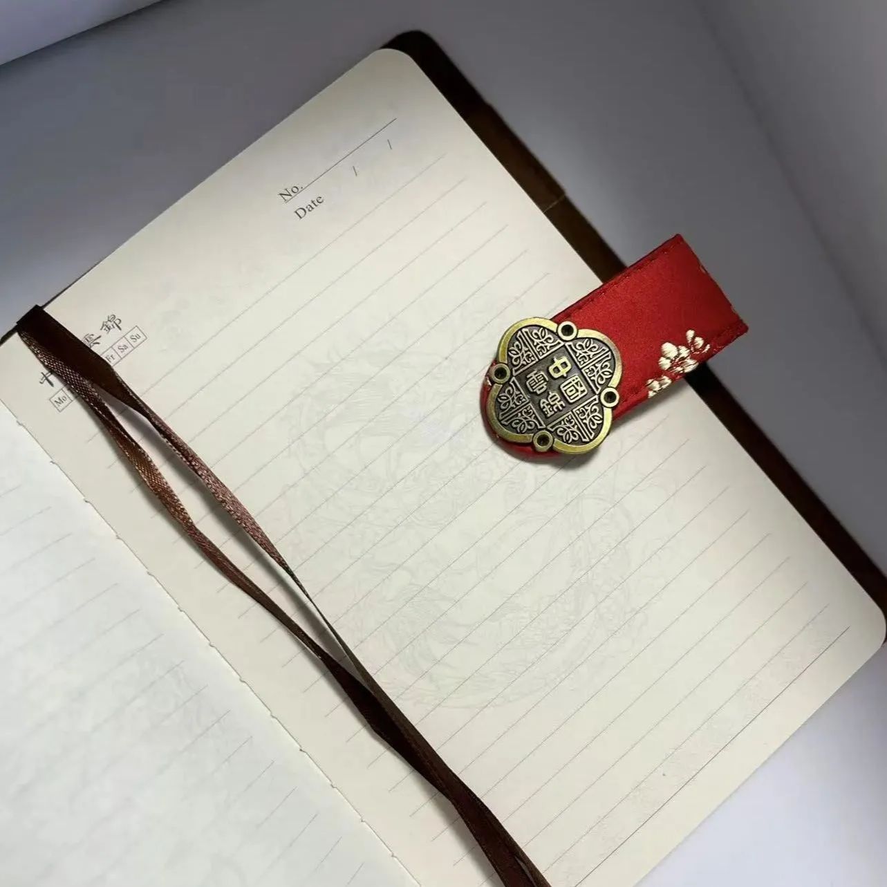 雲錦仕立て】世界無形文化遺産の高級ノート 高級和風ノート（紅梅