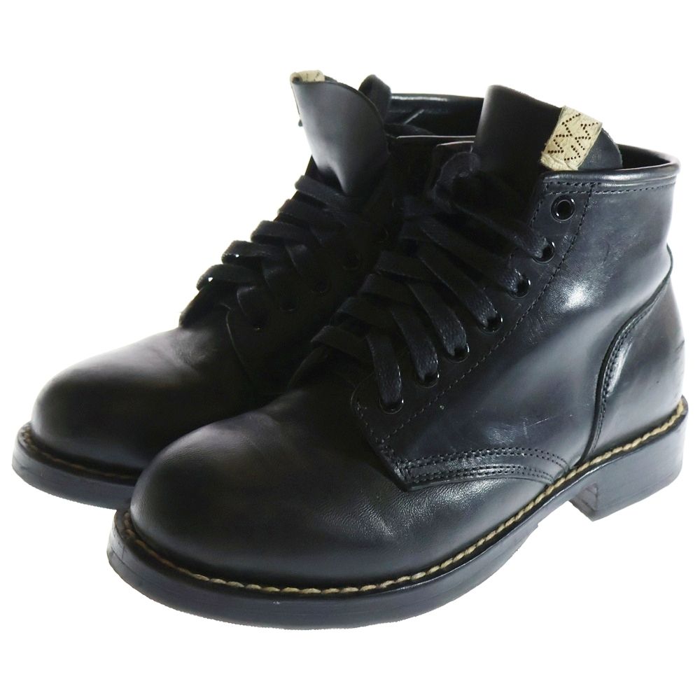 VISVIM ヴィスヴィム BRIGADIER BOOTS-FOLK ブリガディエ ベジタブルタンニングホースレザー ハイカット レースアップブーツ ブラック 0124102002015