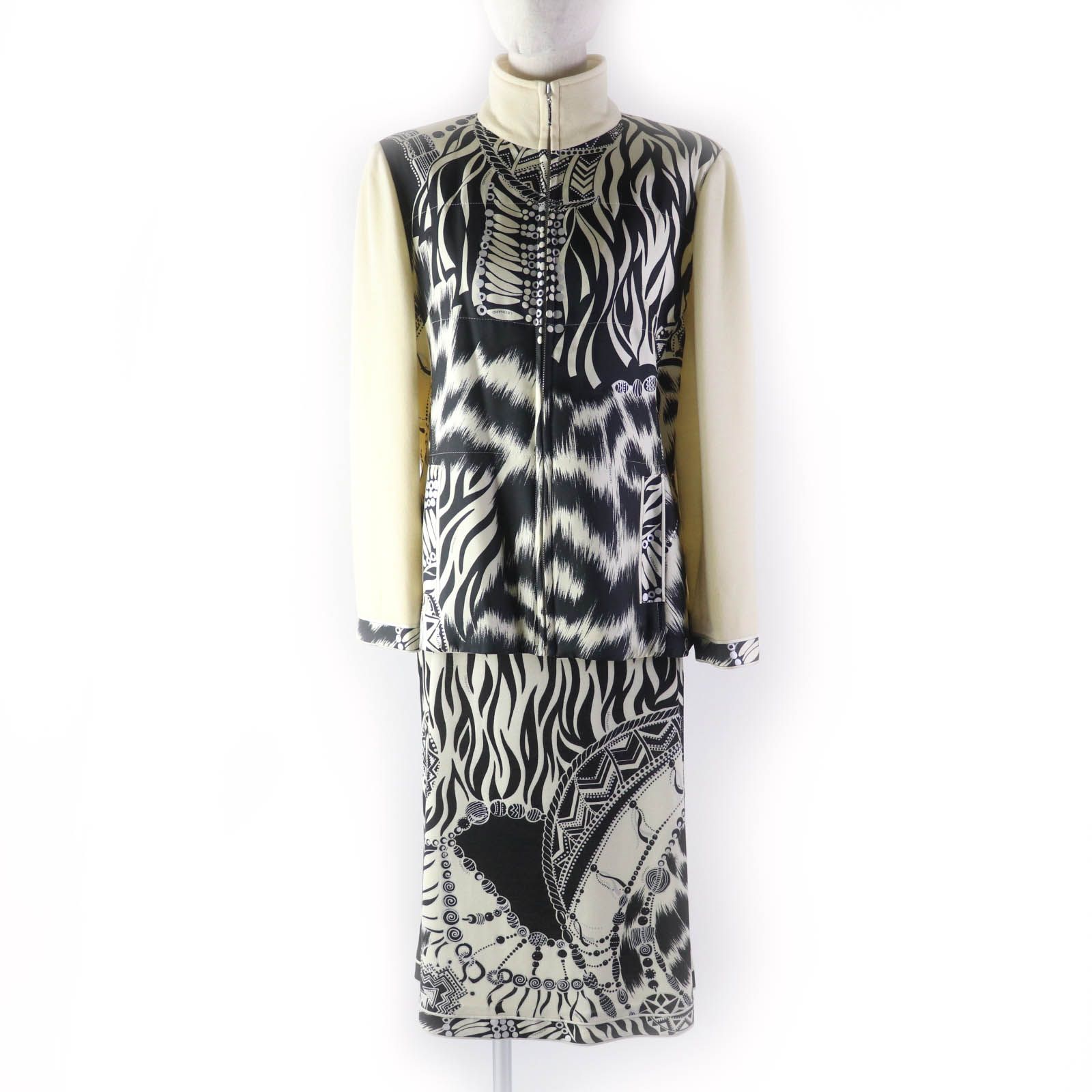 極美品☆LEONARD FASHION レオナール ファッション シルク切替 中綿  