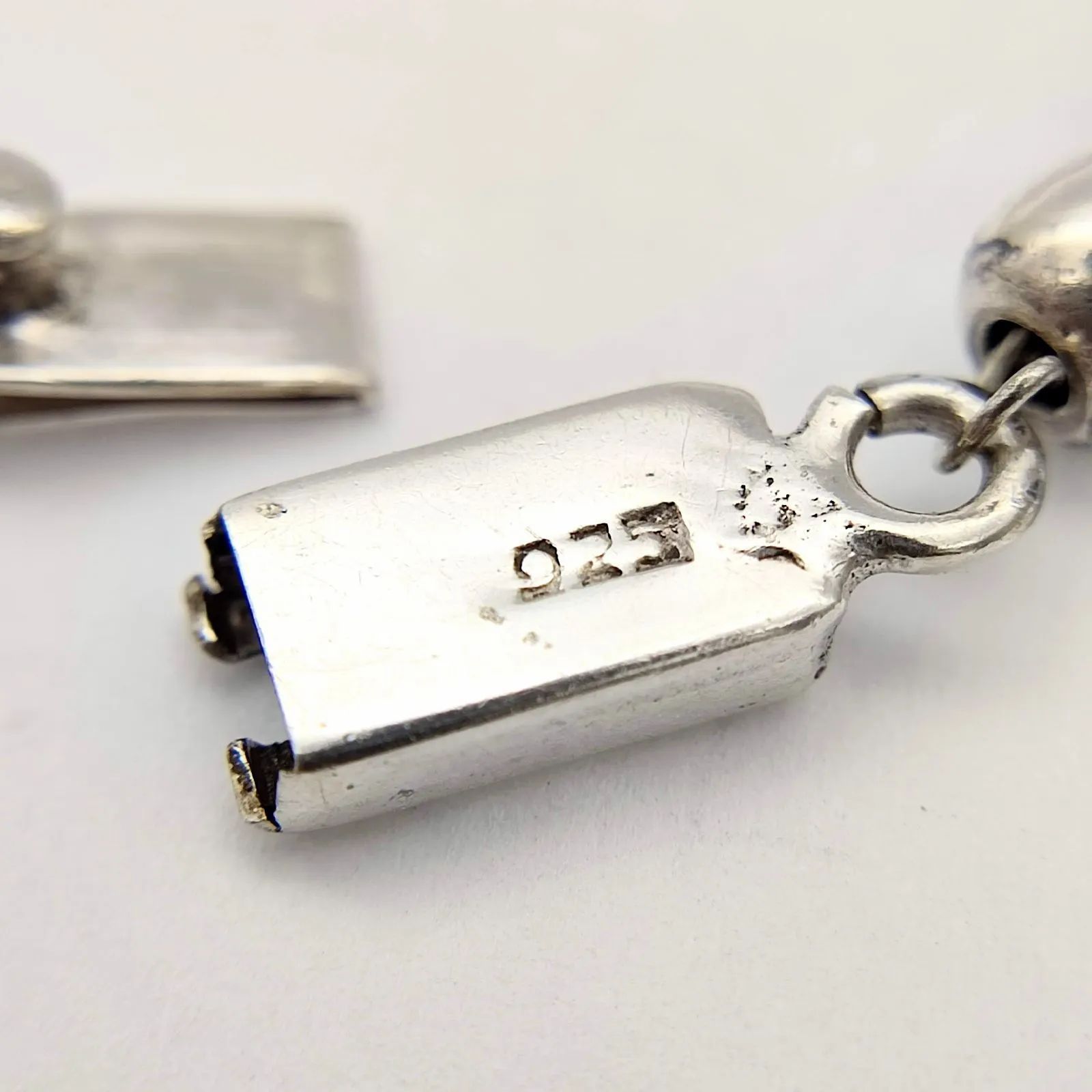 ビンテージシルバー925ブレスレット メキシコ製 ボールチェーン TAXCO