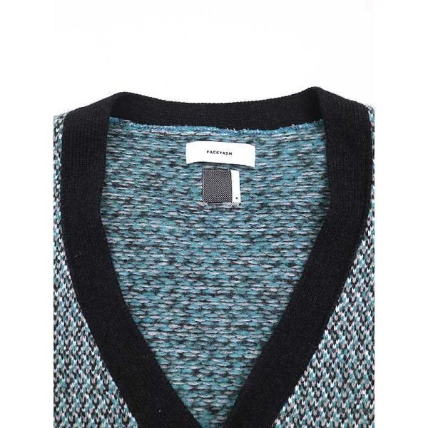 FACETASMファセッタズム22AWKNITCARDIGANオーバーサイズカーディガン  