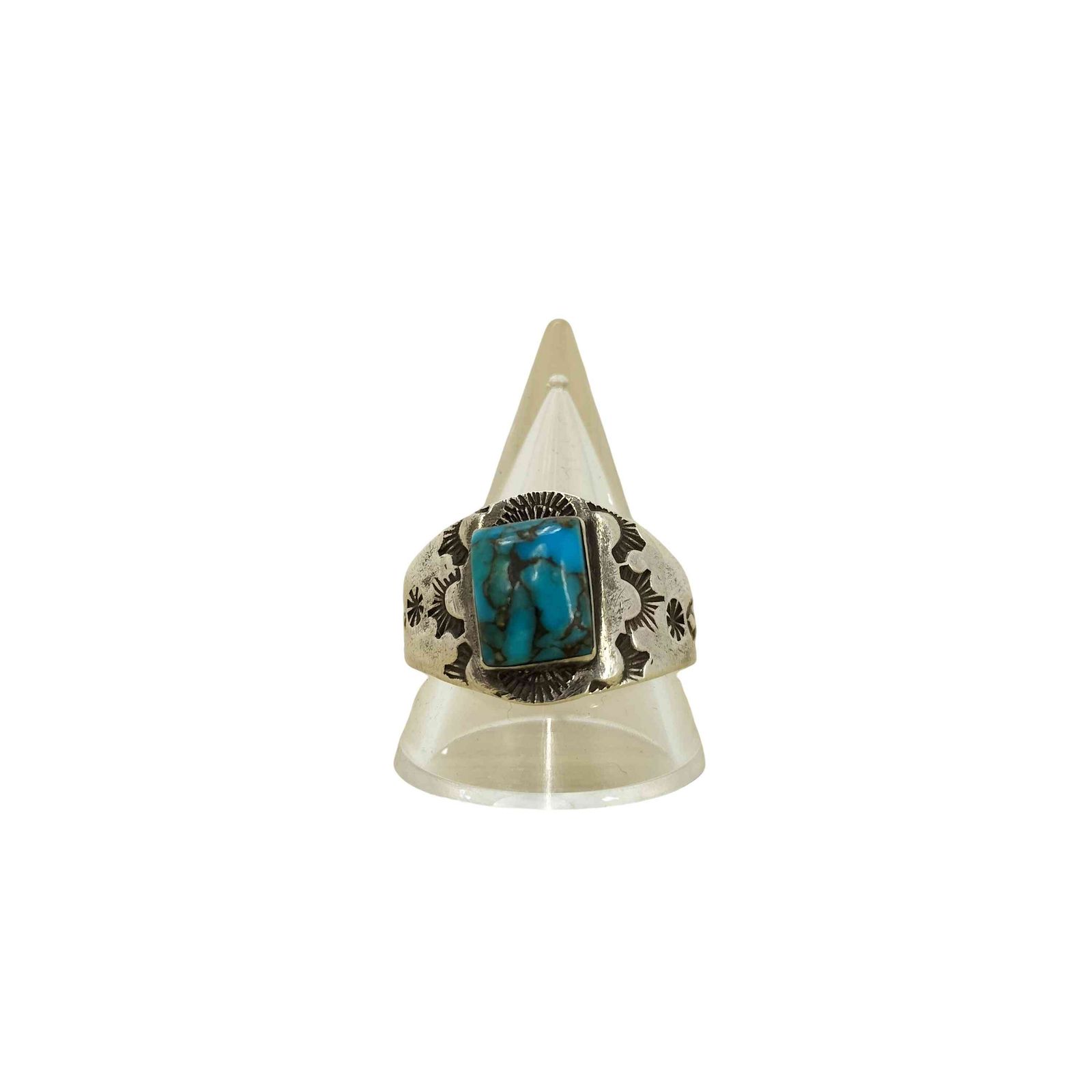 インディアンジュエリー INDIAN JEWELRY 925刻印 ターコイズリング メンズ  24号