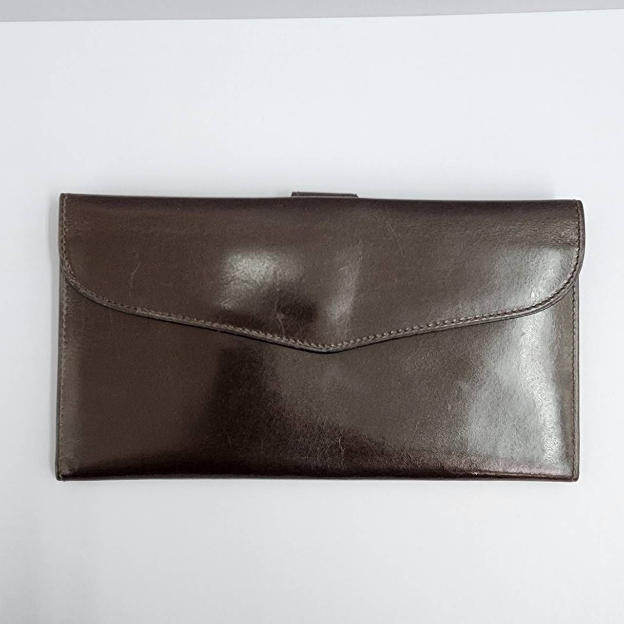 GUCCI オールドグッチ 長財布 レザー ブラウン系 ヴィンテージ 