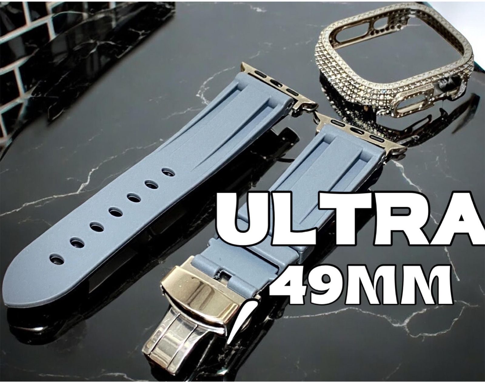 Ultra 49mm アップルウォッチ ケースキラキラ カスタム カバー Apple Watch ウルトラ ウルトラ2 メンズ レディース 37
