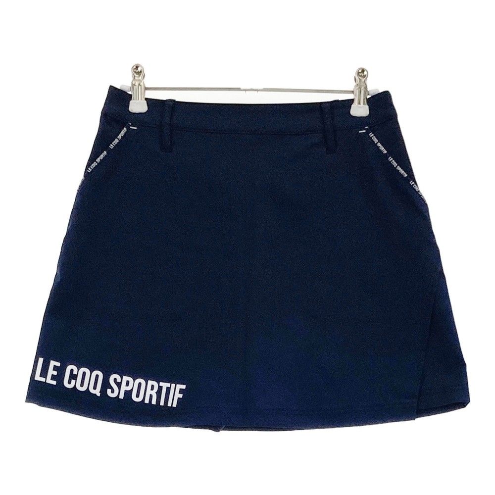 サイズ：9 LE COQ GOLF ルコックゴルフ インナー付スカート ネイビー系