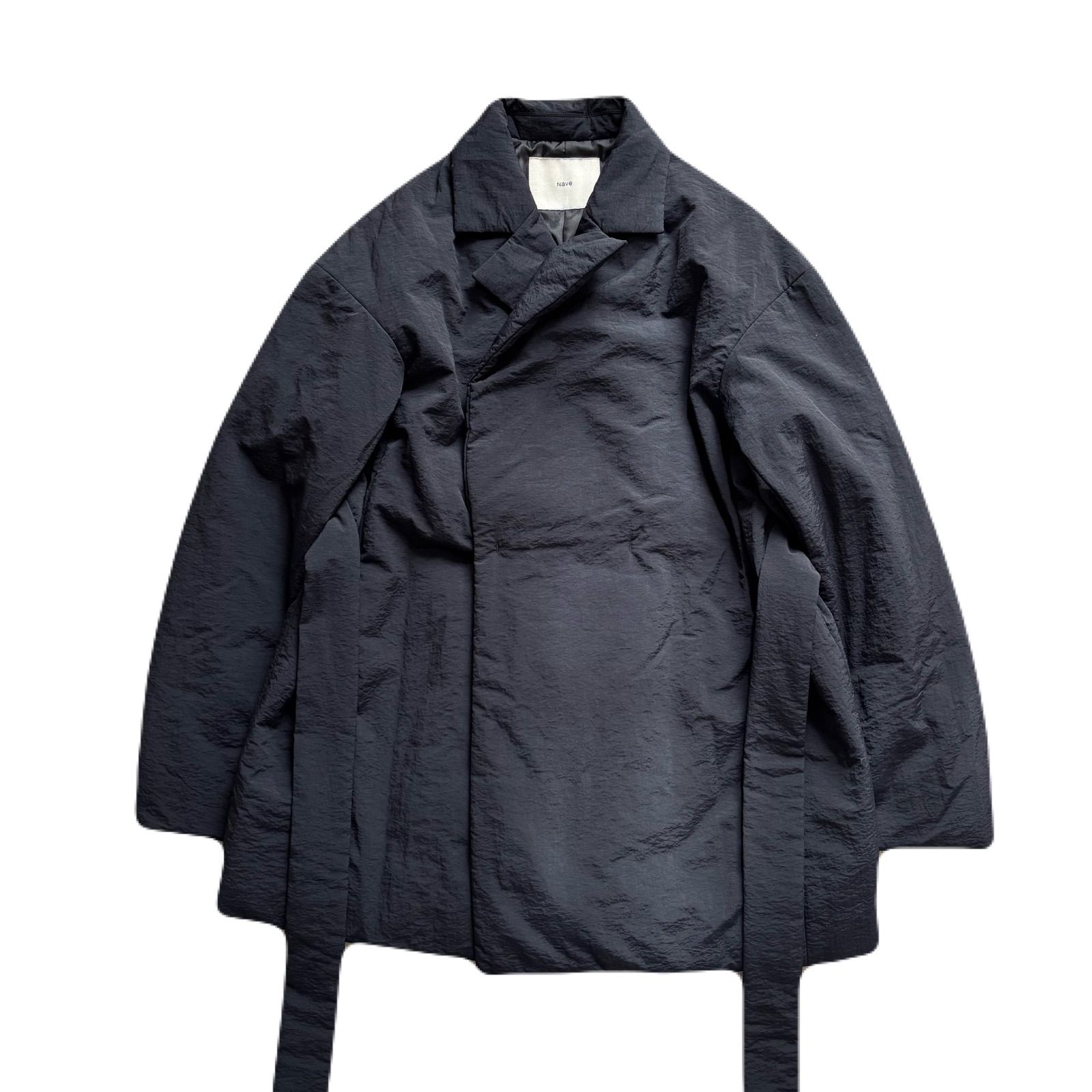 美品 ネイブ ミモレ別注 中綿 ショート コート アウター ブラック 1 美品 ネイブ ミモレ別注 中綿 ショート コート アウター ブラック 1