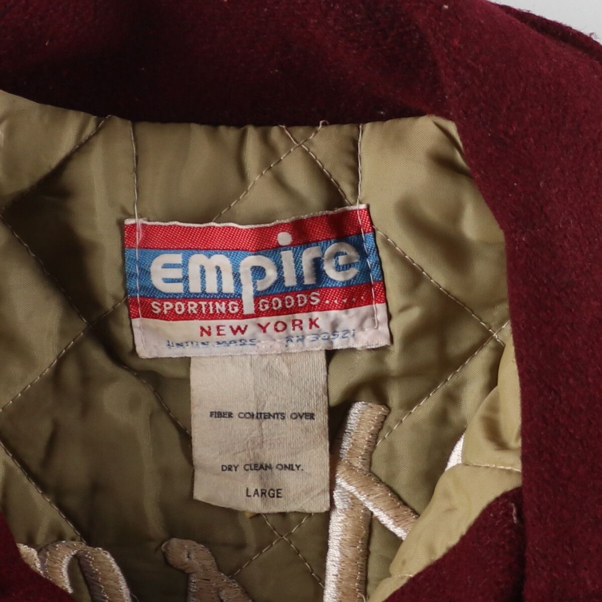 値下げ【USA製】EMPIRE sporting goods ウールスタジャン 値下げ
