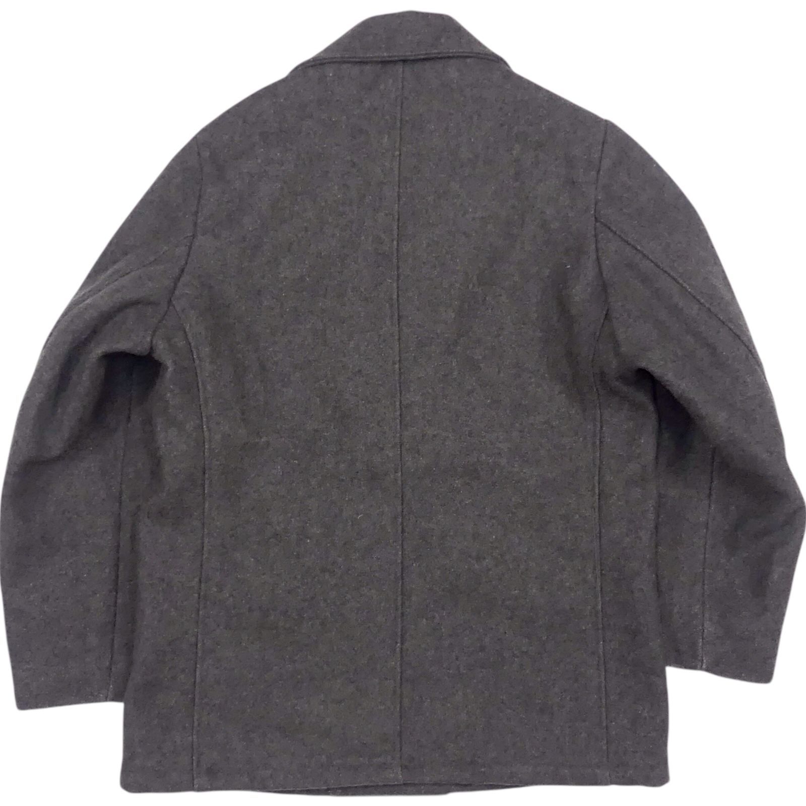 美品L★ショット　ピーコート　シングル　キルティング　グレー　サイズ40 米国製 Schott ショット Pコート 40 ピーコート シングル L グレー USA