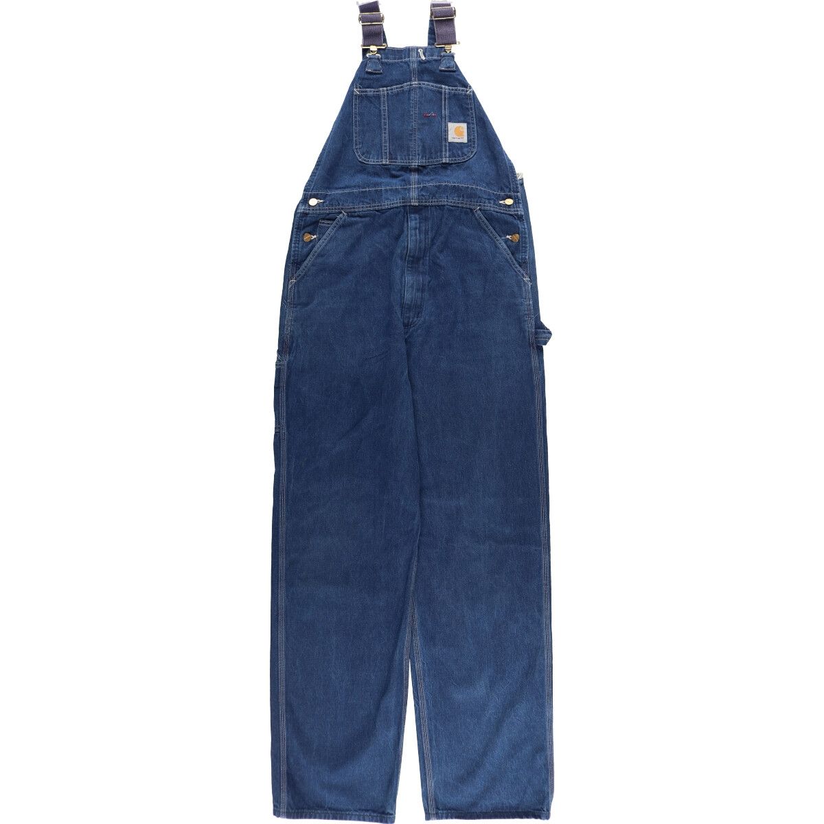 デニム　ジーンズ　カーハート carhartt オーバーオール  アメリカ古着 古着 カーハート Carhartt デニムオーバーオール USA製 メンズ