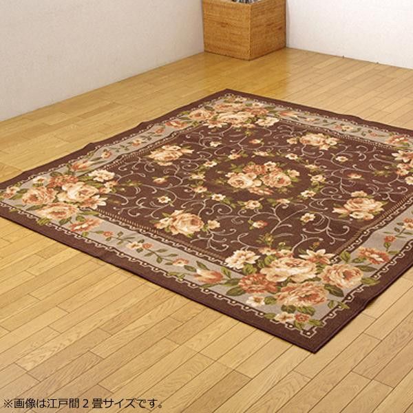 イケヒコ ナイロンカーペット 『撥水キャンベル』 ブラウン 江戸間2畳(約176×176cm) 5418929