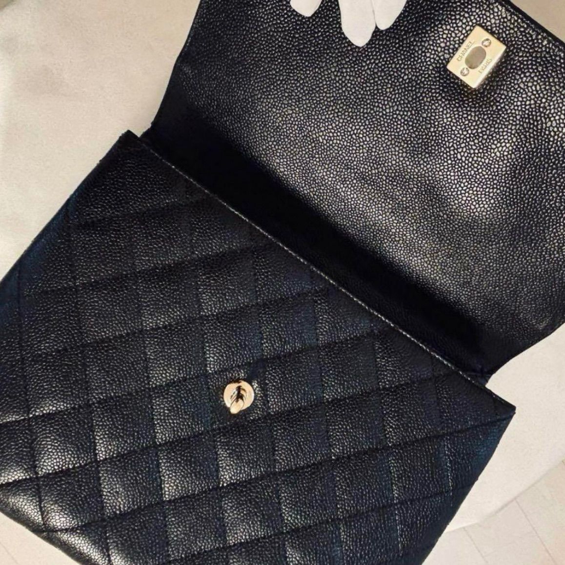 極美品♡CHANEL シャネル キャビアスキン マトラッセ ケリー 